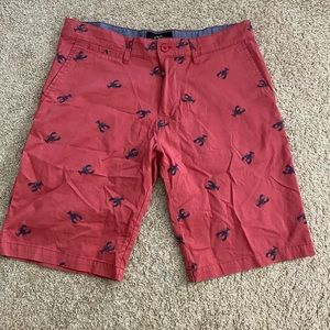 shorts for men coral color